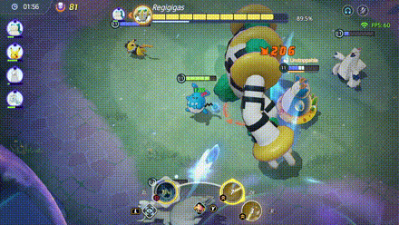 Pokemon UNITE - Boss Rush Regigigas Rock Tomb.gif