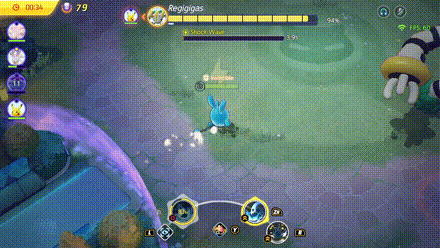 Pokemon UNITE - Boss Rush Regigigas Shockwave .gif