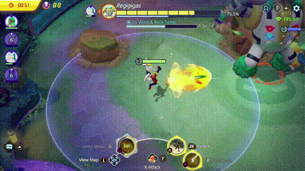 Pokemon UNITE - Boss Rush Regigigas Rock Tomb Icy Wind.gif