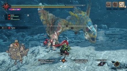 MH Rise Sunbreak - Tigrex Lunging Tail Spin Combo