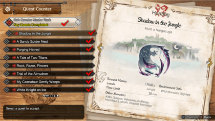 MH Rise Sunbreak - MR 3 Nargacuga Quest