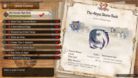 MH Rise Sunbreak - HR 6 Nargacuga Quest