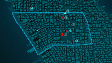 Greenich Landmark Map. mode:scale