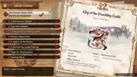 MH Rise Sunbreak - MR 4 Rathalos Quest