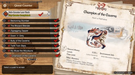 MH Rise Sunbreak - HR 3 Rathalos Quest