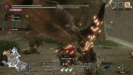 MH Rise Sunbreak - Anjanath Upwards Flame Breath