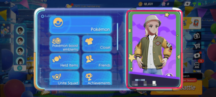 Pokemon UNITE - How to Generate Your QR - Tap on Your Trainer Profile.png