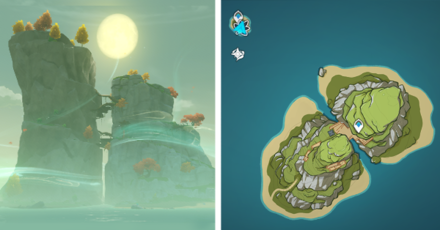 Genshin - Pudding Isle Formation 3 - Unyielding Rocks Right and Leisurely Rocks Left