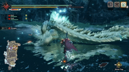 MH Rise Sunbreak - Shock Traps Break During Charged State