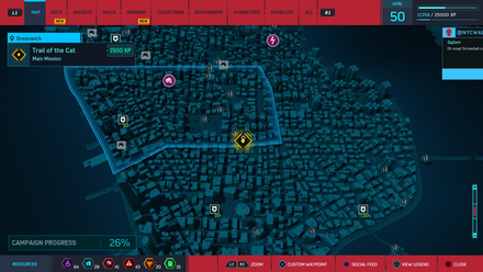 Spider-Man Remastered - Trail of the Cat Map