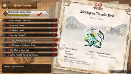 MH Rise Sunbreak - MR 4 Zinogre Quest