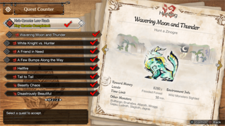 MH Rise Sunbreak - HR 3 Zinogre Quest