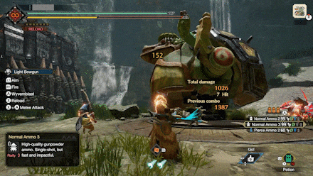 MH Rise Sunbreak - Bladescale Hone Bowgun Reload.gif