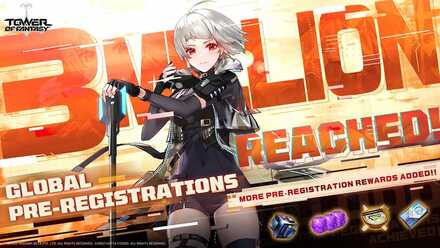 Tower of Fantasy 3 Million Pre-Registers