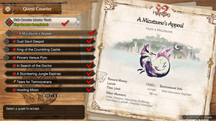 MH Rise Sunbreak - MR 4 Mizutsune Quest