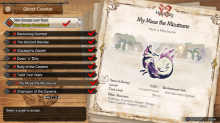 MH Rise Sunbreak - HR 3 Mizutsune Quest