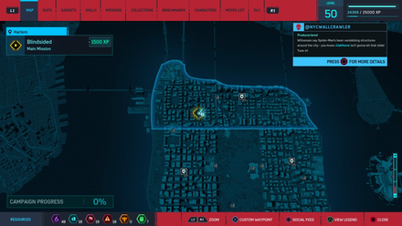 Spider-Man Remastered - Blindsided Map