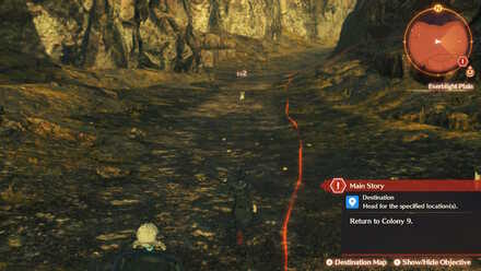 XC3 - Auto-Navigation red trail