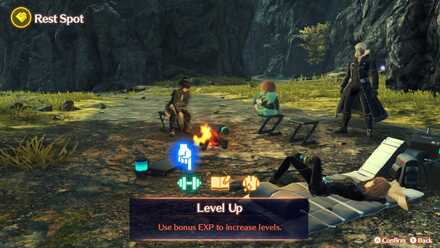 XC3 - leveling up on Rest Spots