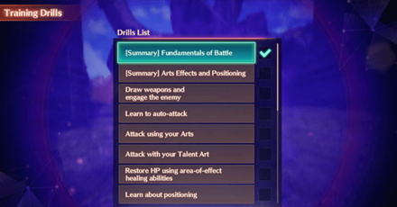 Xenoblade Chronicles 3 - No Rewards for Completing the Training Drills