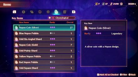 Key Items are needed to complete Quests