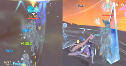 Genshin - Frozen Cryo Cicin Mage and Mirror Maiden