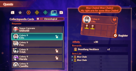 Xenoblade Chronicles 3 - Registering Collectopaedia Cards