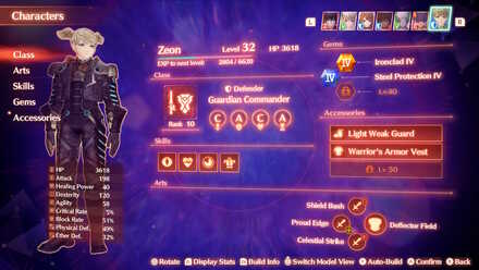 Heroes can be customized like other party members