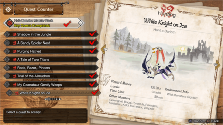 MH Rise Sunbreak - MR 3 Barioth Quest