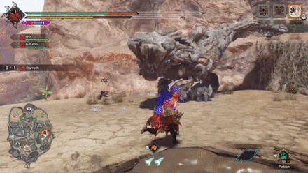 MH Rise Sunbreak - Barroth Forward Chomp
