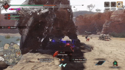 MH Rise Sunbreak - Barroth Muddy Tail Flick