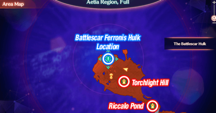 Xenoblade Chronicles 3 - Battlescar Ferronis Hulk Map