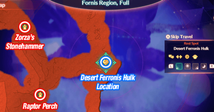 Xenoblade Chronicles 3 - Desert Ferronis Hulk Map