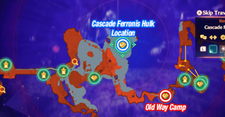 Xenoblade Chronicles 3 - Cascade Ferronis Hulk Map