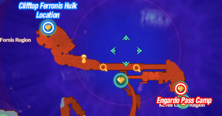 Xenoblade Chronicles 3 - Clifftop Ferronis Hulk Map