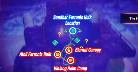 Xenoblade Chronicles 3 - Sandbar Ferronis Hulk Map
