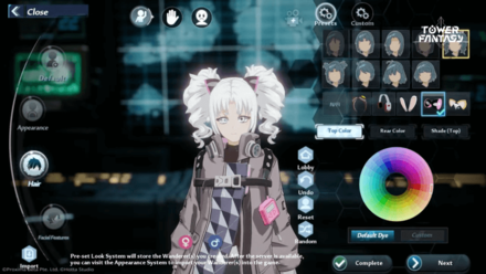 Character Customization - Hair Options