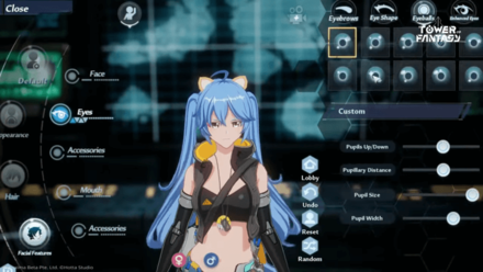 Character Customization - Eyes Options