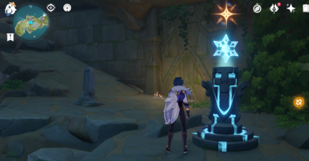 Genshin - Minacious Isle Totem Puzzle #3 Activate the Cryo Monument