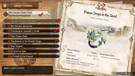 MH RIse Sunbreak - Poison Drops in the Sand