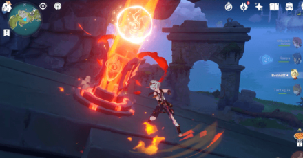 Genshin - Minacious Isle Totem Puzzle #3 Enable the Pyro Monuments