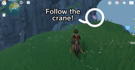 Genshin - Minacious Isle Totem Puzzle #3 Follow the Crane