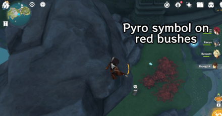 Genshin - Minacious Isle Totem Puzzle #3 Pyro Symbol