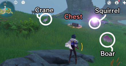 Genshin - Minacious Isle Totem Puzzle #1 Animal Placements