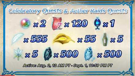 Celebratory and AR Quest Rewards