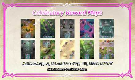 Celebratory Reward Maps Fire Emblem Heroes