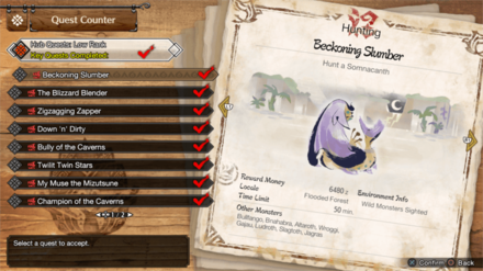 MH Rise Sunbreak - HR 3 Somnacanth Quest