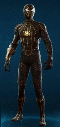 Black and Gold Suit Icon