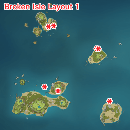 Genshin - Dream Form Animal Locations - Broken Isle 1