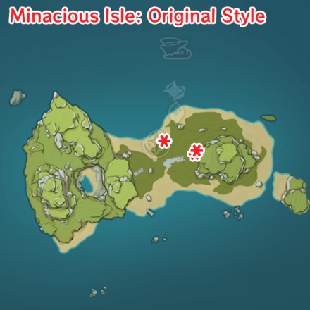 Genshin - Dream Form Animal Locations - Minacious Isle Original Style